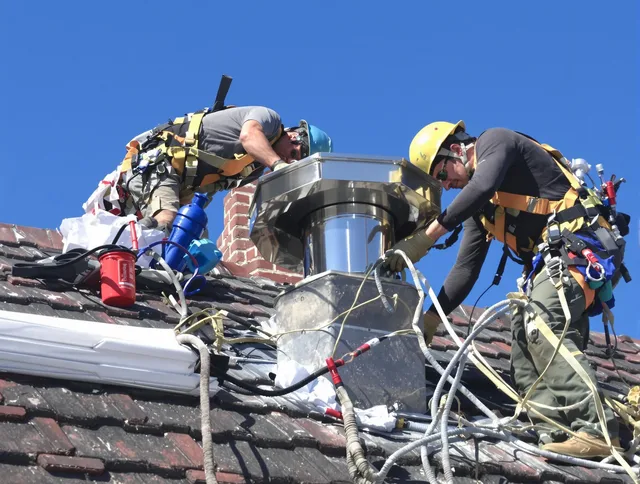 Protective chimney cap installed by Torrance Chimney Sweep in Torrance, CA
