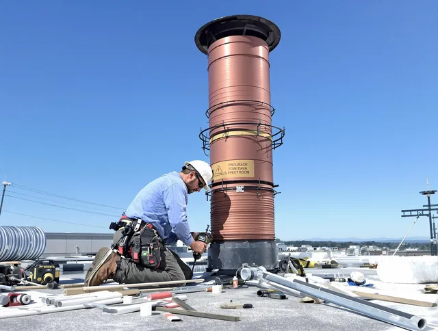 Installed chimney liner by Torrance Chimney Sweep in Torrance, CA