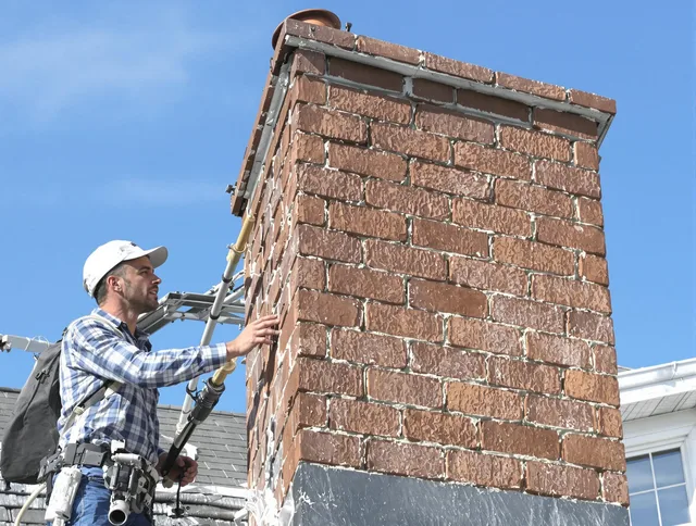 Brickwork for a chimney rebuild by Torrance Chimney Sweep in Torrance, CA