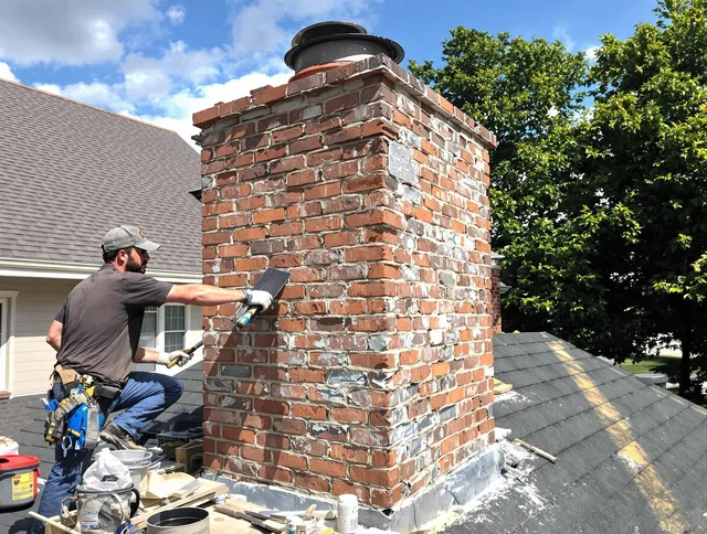 Completed chimney rebuild by Torrance Chimney Sweep in Torrance, CA