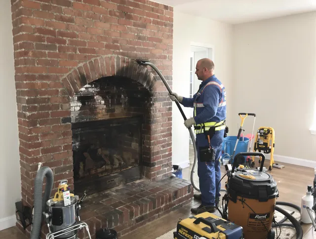Torrance Chimney Sweep expert performing detailed chimney sweep in Torrance, CA