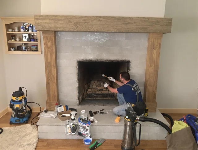 Detailed creosote removal process by Torrance Chimney Sweep in Torrance, CA