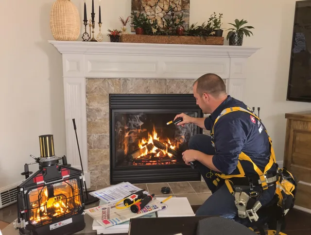 Safety-focused fireplace inspection by Torrance Chimney Sweep in Torrance, CA